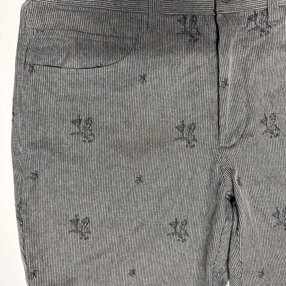 Men’s Cocktail Print Striped Penguin Shorts Size 32 Casual Summer Party Cruise - Picture 13 of 13